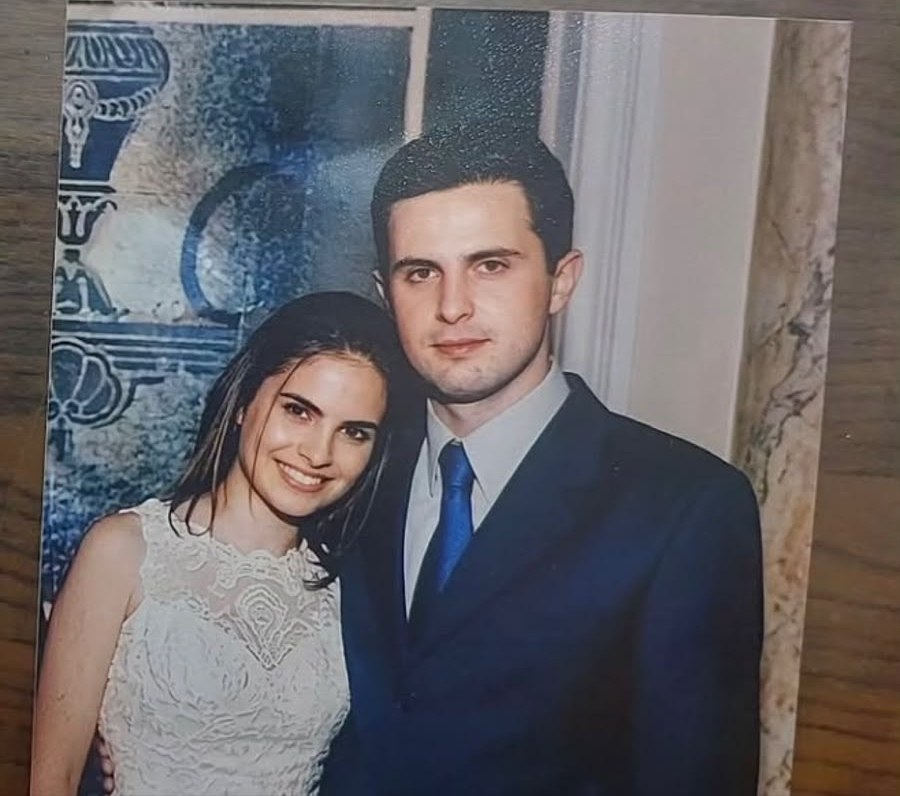 Fotografia de casamento depois da restauração