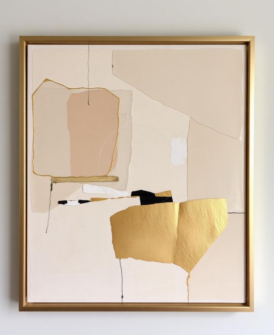 Colagem em Ouro — Contemporânea